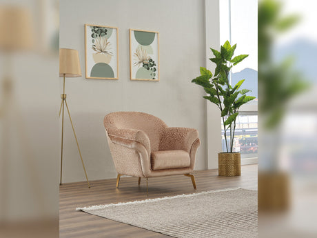 Versace 3-pieces (Sofa & Loveseat & Chair) Livingroom Set Beige by Furnia at Eve Furniture