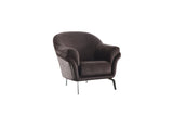 Versace 3-pieces (Sofa & Loveseat & Chair) Livingroom Set in Dark Grey by Furnia at Eve Furniture