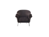 Versace 3-pieces (Sofa & Loveseat & Chair) Livingroom Set in Dark Grey by Furnia at Eve Furniture