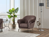 Versace 3-pieces (Sofa & Loveseat & Chair) Livingroom Set in Dark Grey by Furnia at Eve Furniture