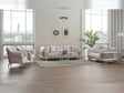 Versace 3-pieces (Sofa & Loveseat & Chair) Livingroom Set in Light Grey