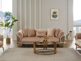 Versace Beige Stationary Sofa by Furnia at Eve Furniture