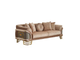 Versace Beige Stationary Sofa by Furnia at Eve Furniture
