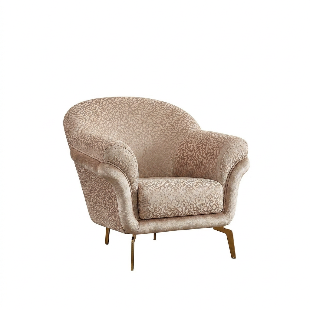 Versace Cream Chair by Furnia at Eve Furniture