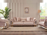 Versace Cream Stationary Sofa by Furnia at Eve Furniture
