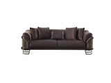 Versace Stationary Sofa Dark Grey by Furnia at Eve Furniture