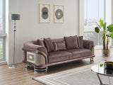 Versace Stationary Sofa Dark Grey by Furnia at Eve Furniture