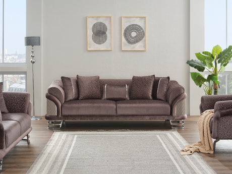 Versace Stationary Sofa Dark Grey by Furnia at Eve Furniture