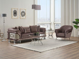 Versace Stationary Sofa Dark Grey by Furnia at Eve Furniture