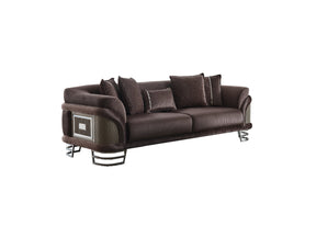 Versace Stationary Sofa Dark Grey by Furnia at Eve Furniture