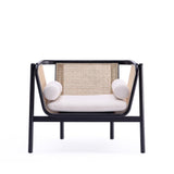 Versailles Accent Chair in Black, Natural Cane and Cream (set of 2) by Manhattan Comfort at Eve Furniture