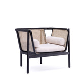 Versailles Accent Chair in Black, Natural Cane and Cream (set of 2) by Manhattan Comfort at Eve Furniture
