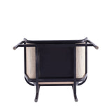 Versailles Accent Chair in Black, Natural Cane and Cream (set of 2) by Manhattan Comfort at Eve Furniture