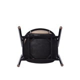 Versailles Armchair in Black and Natural Cane by Manhattan Comfort at Eve Furniture