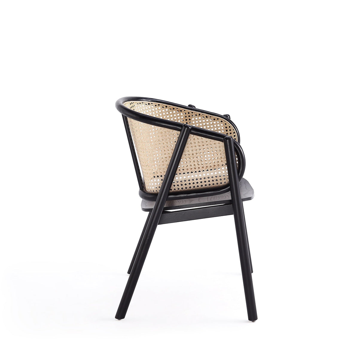 Versailles Armchair in Black and Natural Cane (set of 2) by Manhattan Comfort at Eve Furniture