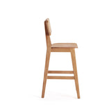 Versailles Counter Stool in Nature Cane by Manhattan Comfort at Eve Furniture