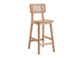 Versailles Counter Stool in Nature Cane by Manhattan Comfort at Eve Furniture