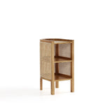 Versailles End Table in Nature Cane by Manhattan Comfort at Eve Furniture