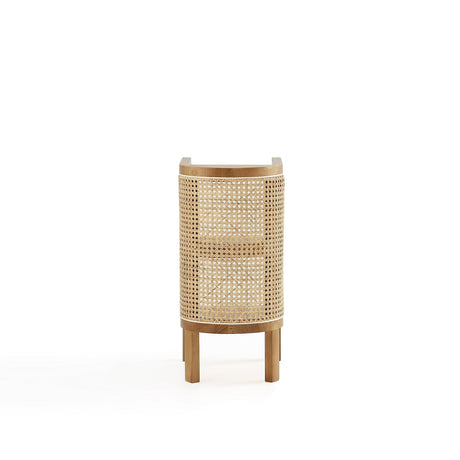 Versailles End Table in Nature Cane by Manhattan Comfort at Eve Furniture