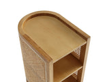 Versailles End Table in Nature Cane by Manhattan Comfort at Eve Furniture