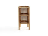 Versailles End Table in Nature Cane by Manhattan Comfort at Eve Furniture