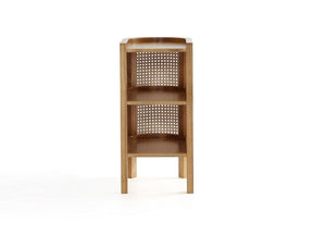Versailles End Table in Nature Cane by Manhattan Comfort at Eve Furniture