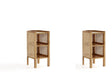 Versailles End Table in Nature Cane (set of 2) by Manhattan Comfort at Eve Furniture