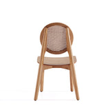 Versailles Round Dining Chair in Nature Cane (set of 2) by Manhattan Comfort at Eve Furniture