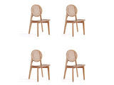 Versailles Round Dining Chair in Nature Cane (set of 4) by Manhattan Comfort at Eve Furniture