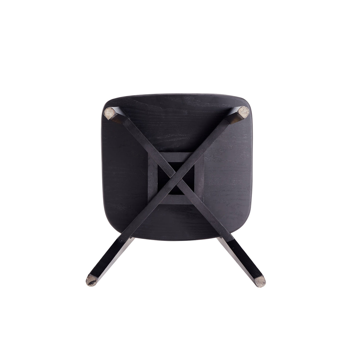 Versailles Square Dining Chair in Black and Natural Cane (set of 2) by Manhattan Comfort at Eve Furniture