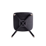 Versailles Square Dining Chair in Black and Natural Cane (set of 2) by Manhattan Comfort at Eve Furniture