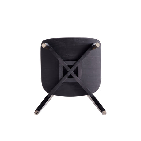Versailles Square Dining Chair in Black and Natural Cane (set of 2) by Manhattan Comfort at Eve Furniture
