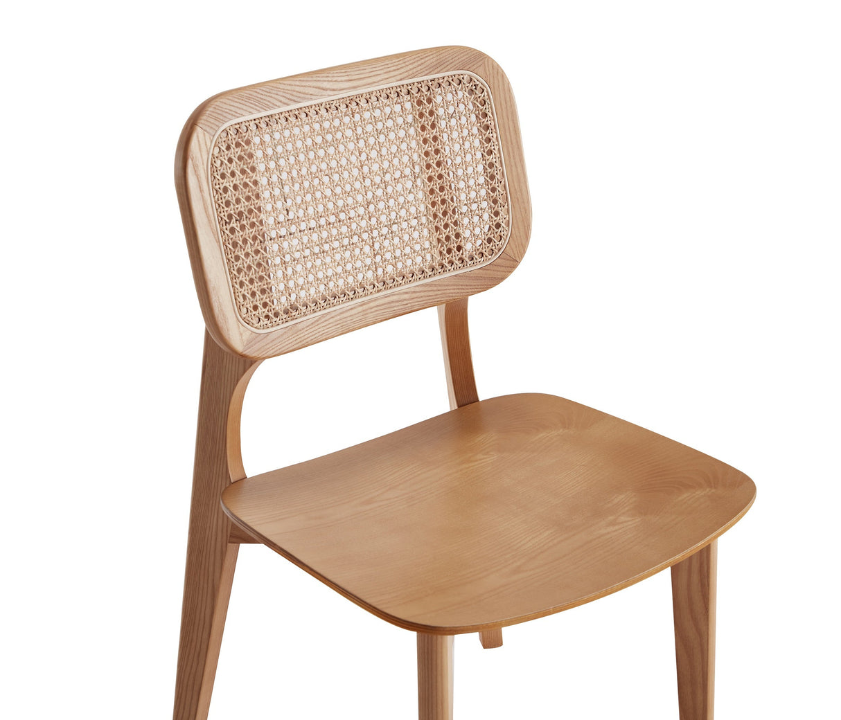 Versailles Square Dining Chair in Nature Cane (set of 2) by Manhattan Comfort at Eve Furniture
