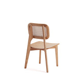Versailles Square Dining Chair in Nature Cane (set of 2) by Manhattan Comfort at Eve Furniture