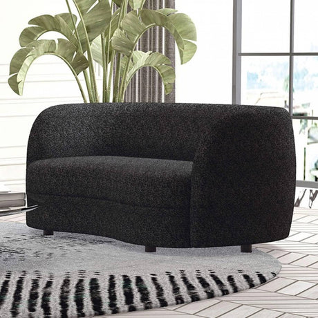 Versoix Black Sofa & Loveseat by Furniture of America at Eve Furniture