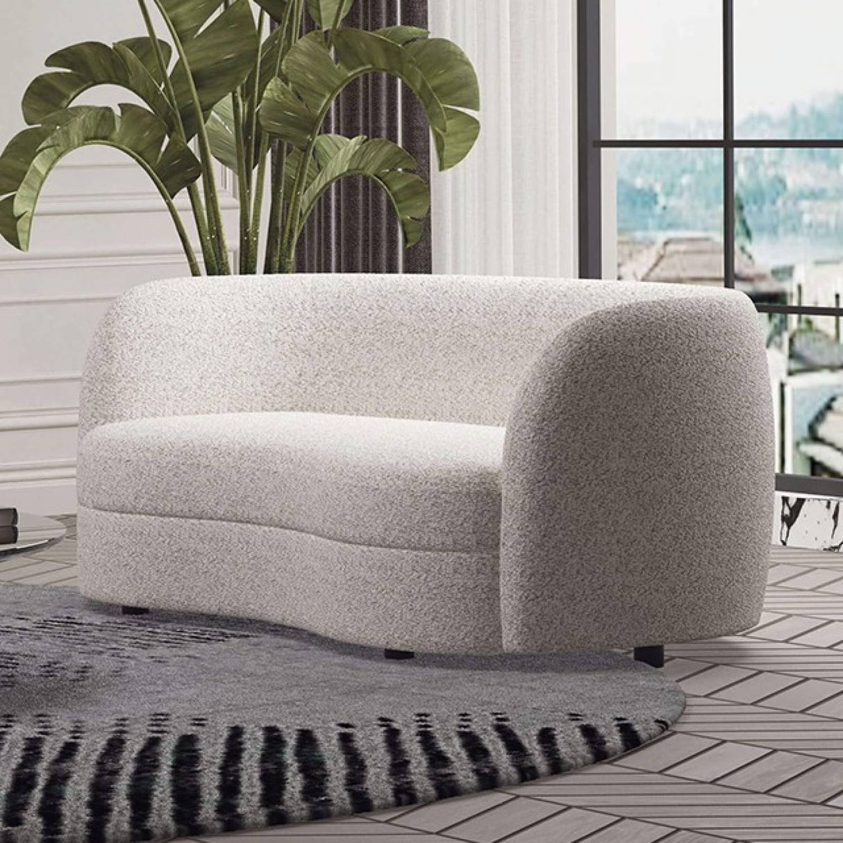 Versoix Off-White Sofa & Loveseat by Furniture of America at Eve Furniture