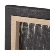 Vertical Horizons by Mercana Studio a Hand Embellished Textured Framed Art Print by Mercana at Eve Furniture