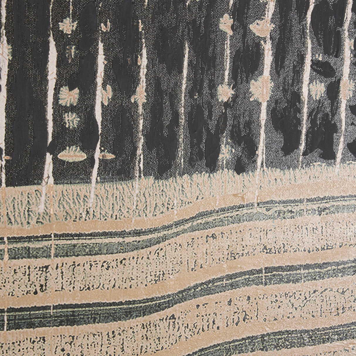 Vertical Horizons by Mercana Studio a Hand Embellished Textured Framed Art Print by Mercana at Eve Furniture