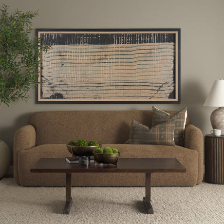 Vertical Horizons by Mercana Studio a Hand Embellished Textured Framed Art Print by Mercana at Eve Furniture