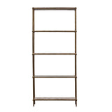 Verto Beige and Antique Brass Bookcase