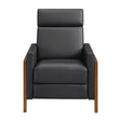 Verve Black Push Back Reclining Chair by Homelegance at Eve Furniture