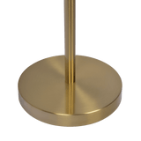 Verve Brassed Gold Floor Lamp with On/Off Switch Adjustable Led Round Base