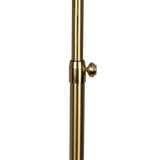 Verve Brassed Gold Floor Lamp with On/Off Switch Adjustable Led Round Base by Ashcroft Furniture at Eve Furniture