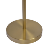 Verve Brassed Gold Floor Lamp with On/Off Switch Adjustable Led Round Base by Ashcroft Furniture at Eve Furniture