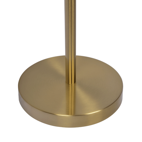 Verve Brassed Gold Floor Lamp with On/Off Switch Adjustable Led Round Base by Ashcroft Furniture at Eve Furniture