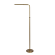 Verve Brassed Gold Floor Lamp with On/Off Switch Adjustable Led Round Base by Ashcroft Furniture at Eve Furniture