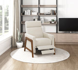 Verve Light Beige Push Back Reclining Chair by Homelegance at Eve Furniture
