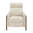 Verve Light Beige Push Back Reclining Chair by Homelegance at Eve Furniture