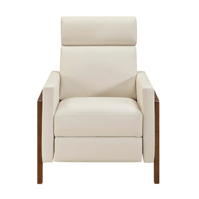 Verve Light Beige Push Back Reclining Chair by Homelegance at Eve Furniture