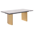 Vesa Beige Glass Top Extendable Dining Table by Coaster at Eve Furniture
